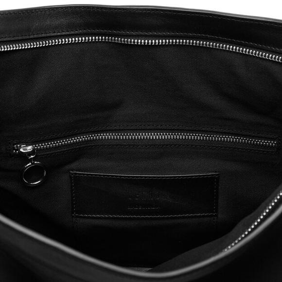 BEHNO 'Kamala' Handcrafted Large Leather Nappa Hobo Bag in Black - Picture 4 of 15